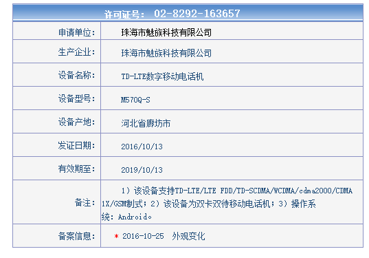 Meizu PRO 6sの型番「M570Q-S」が中国の認証機関を通過。発表前にスペックが明らかに