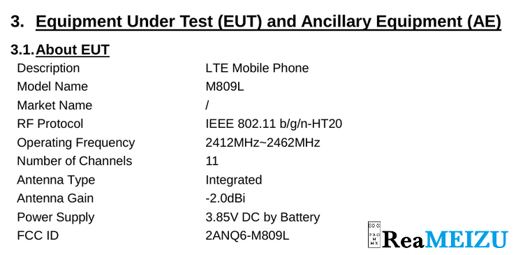 未発表型番「M809L」がFCCの認証を通過。Meizu M8cの廉価モデルとしてリリース予定