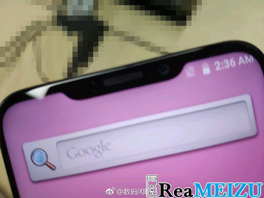 Meizu X8の新たな実機画像がリーク。ノッチの高さは低め
