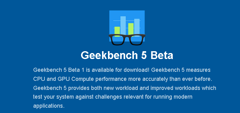 Geekbench 5 Beta 1が公開、スコアの計算方法が大幅変更