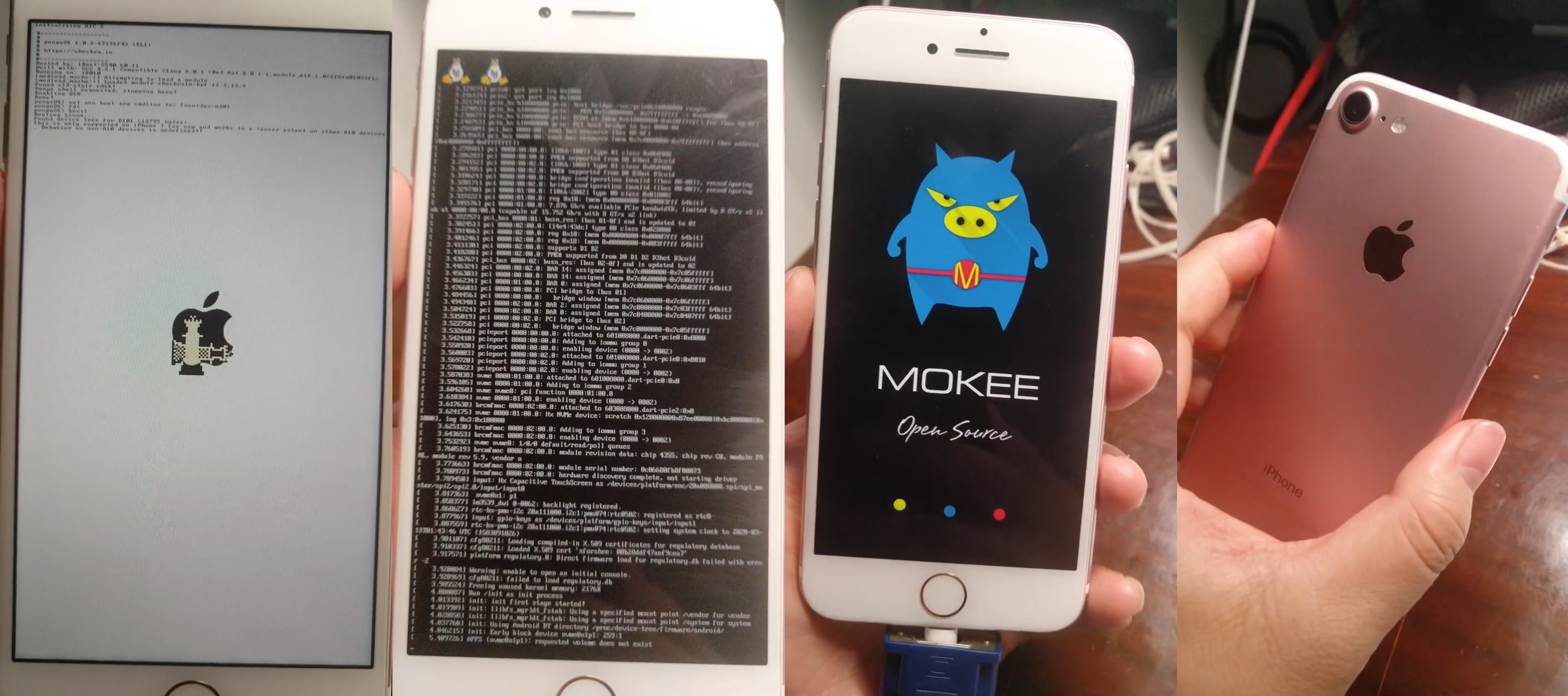 中国の開発者がApple iPhone 7にAOSPベースのMoKee ROMを導入テスト、起動まで成功