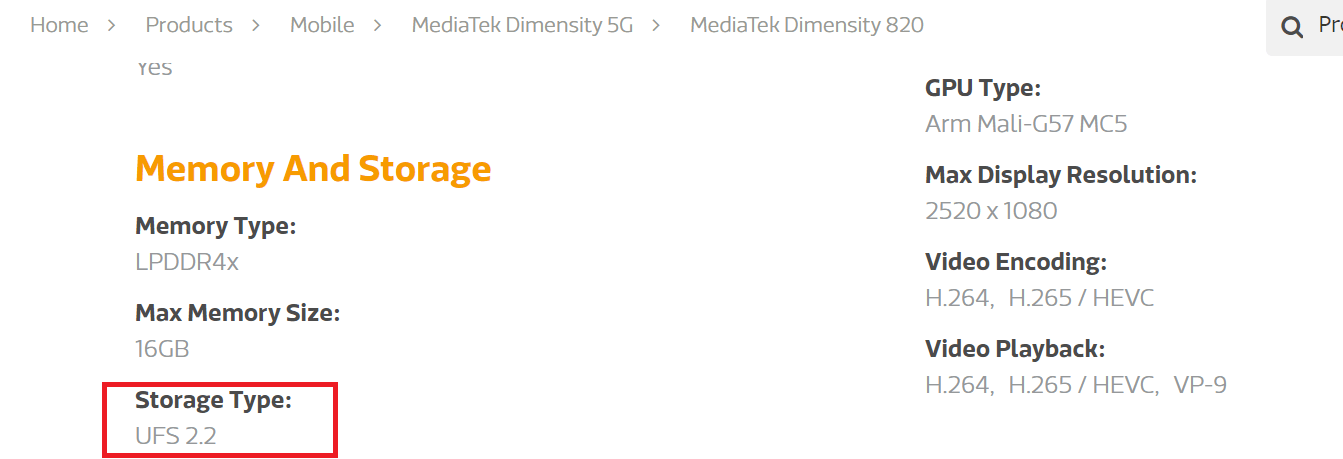 MediaTekがDimensityシリーズ製品のスペックを更新、多くの製品がUFS 2.2対応へ