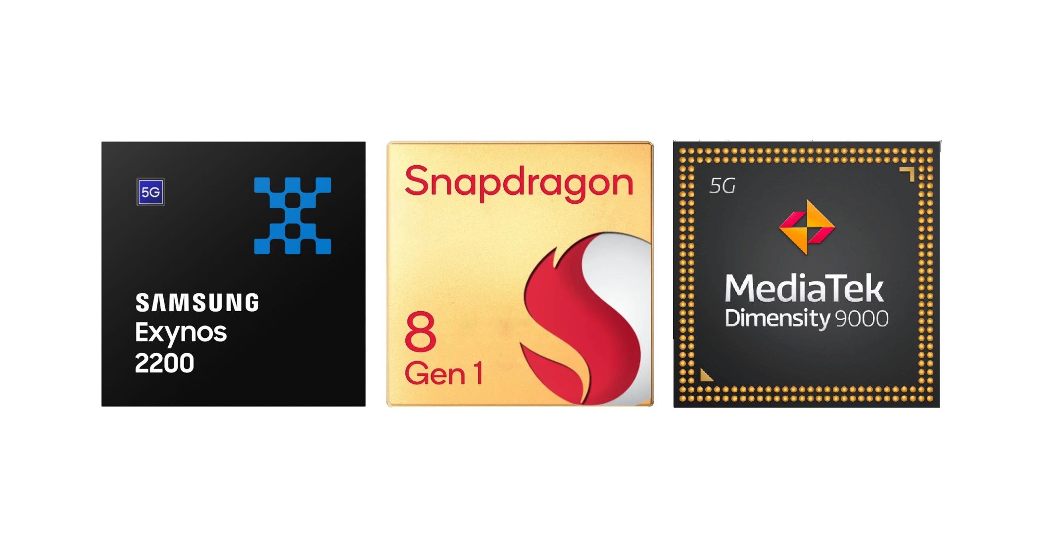 Snapdragon 8 Gen 1とDimensity 9000、Exynos 2200を比較