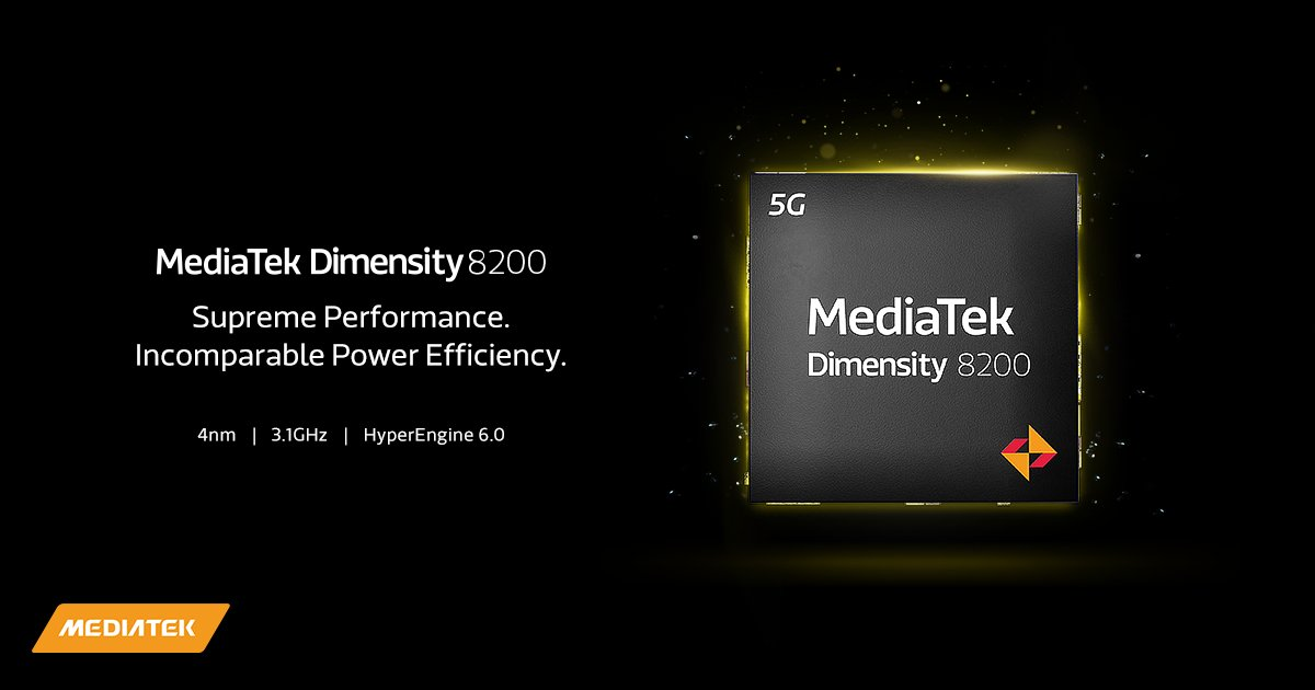 MediaTekがDimensity 8200を発表、4nmプロセス、最大3.10GHzのCortex-A78を採用